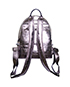 Crystal Tweed Backpack. Tweed/Leather, back view